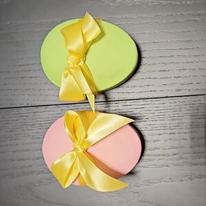 Easter eggs, papier mâché giftable boxes s/2, NEW